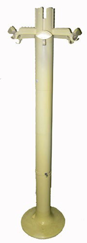 G. C. PIRETTI COAT RACK: Plastic, folding hooks, H-65", VG-EX