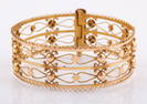 14K YELLOW GOLD FILIGREE BRACELET