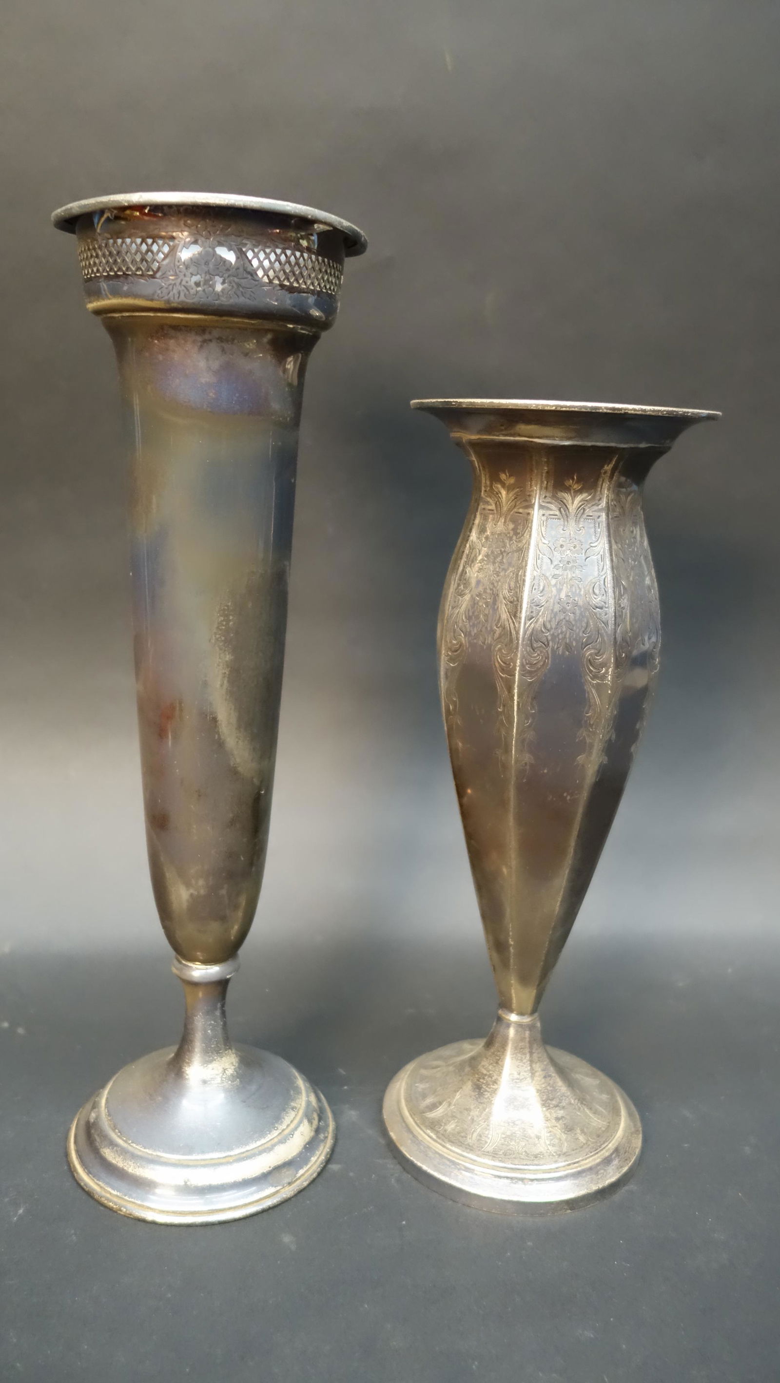 (2) STERLING WEIGHTED VASES (1 of 4)
