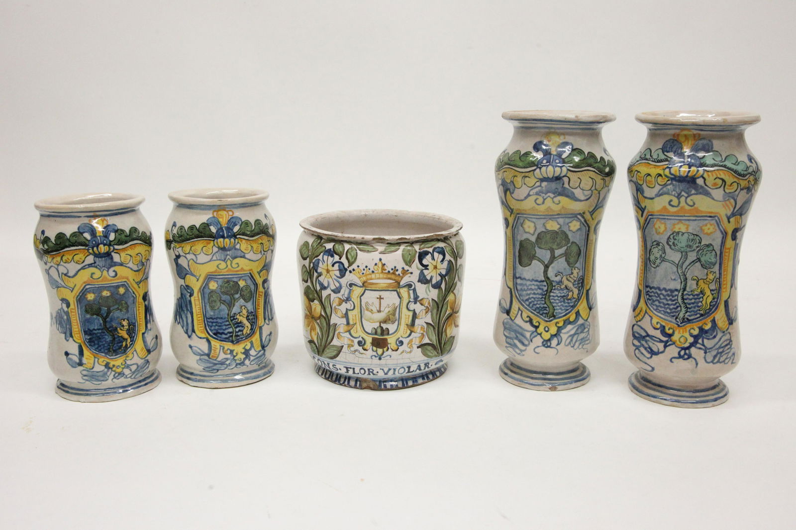 (5) FAIENCE JARS (1 of 5)