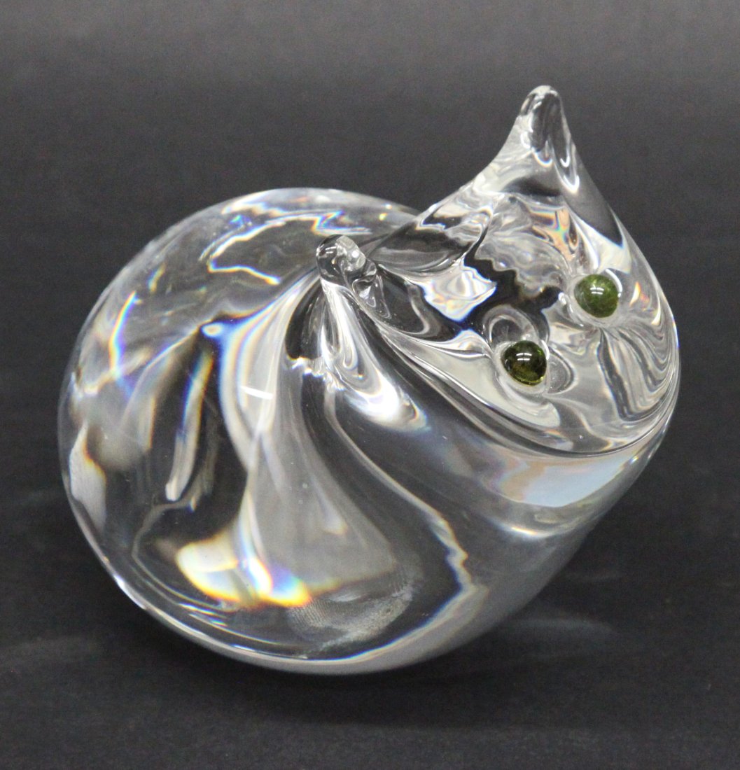 STEUBEN GLASS CAT (1 of 5)