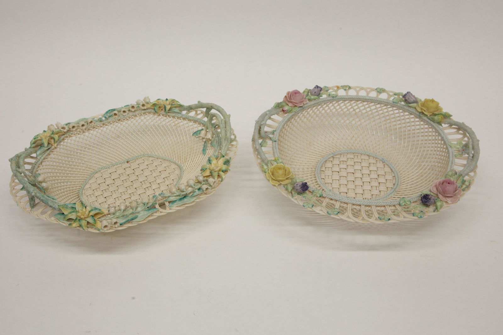 BELLEEK BASKETS (2) (1 of 3)