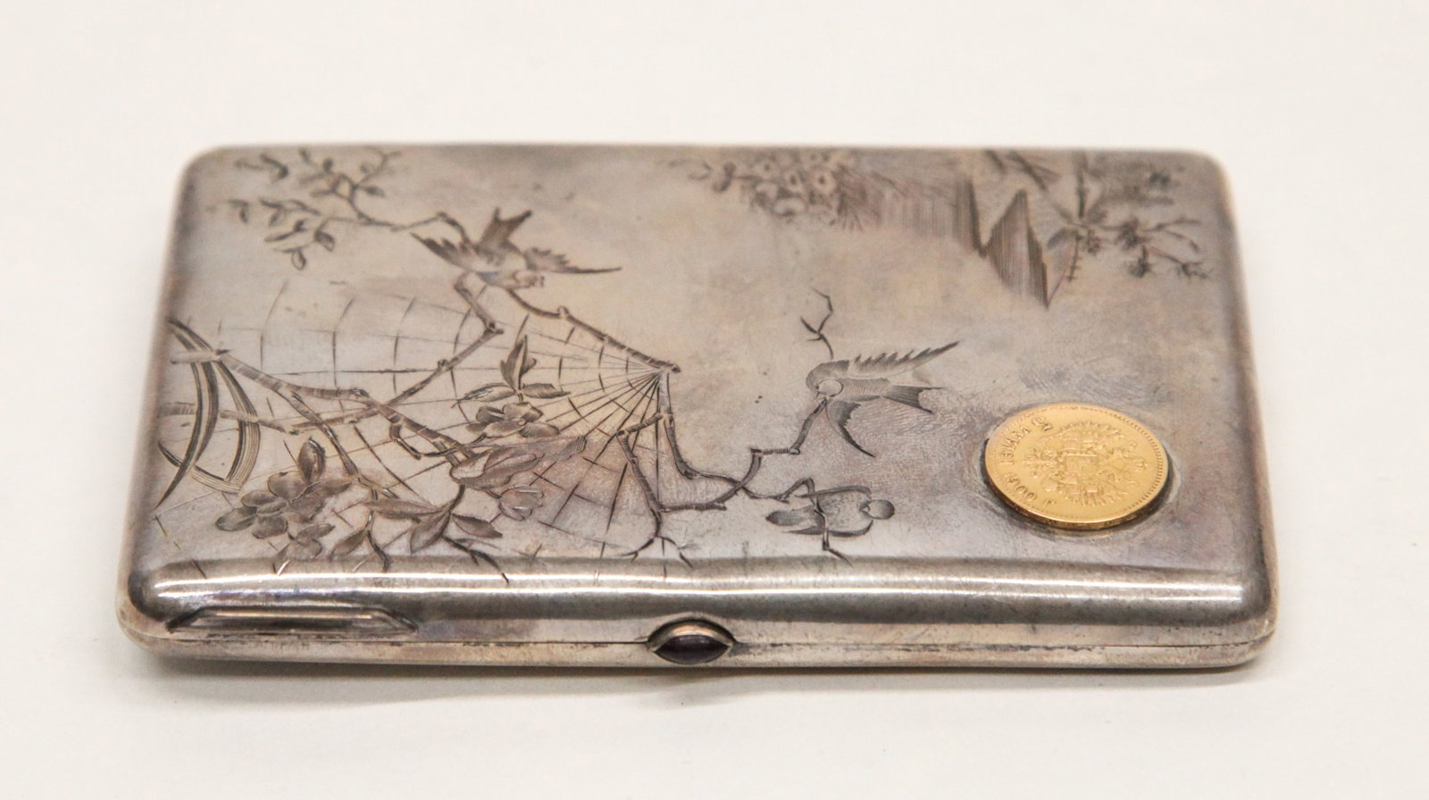 RUSSIAN SILVER BOX - CIGARETTE BOX (1 of 7)