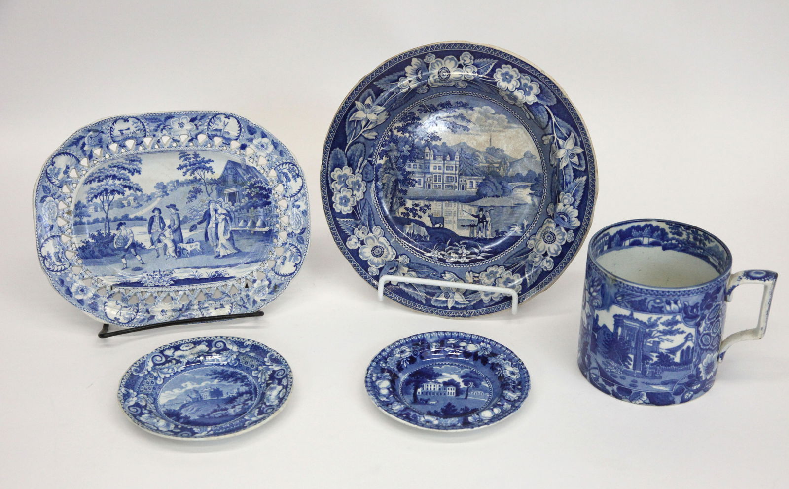 BLUE TRANSFERWARE (5) (1 of 6)