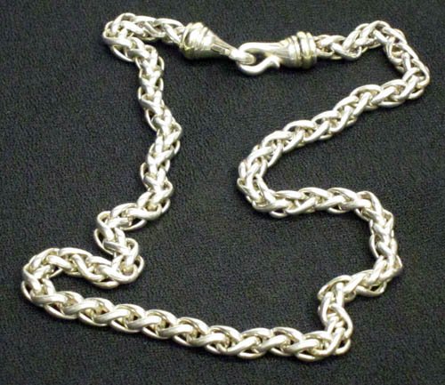 DAVID YURMAN 14K YELLOW GOLD & STERLING NECKLACE: 18" 14k yellow gold & sterling silver necklace; 1 +/- TO