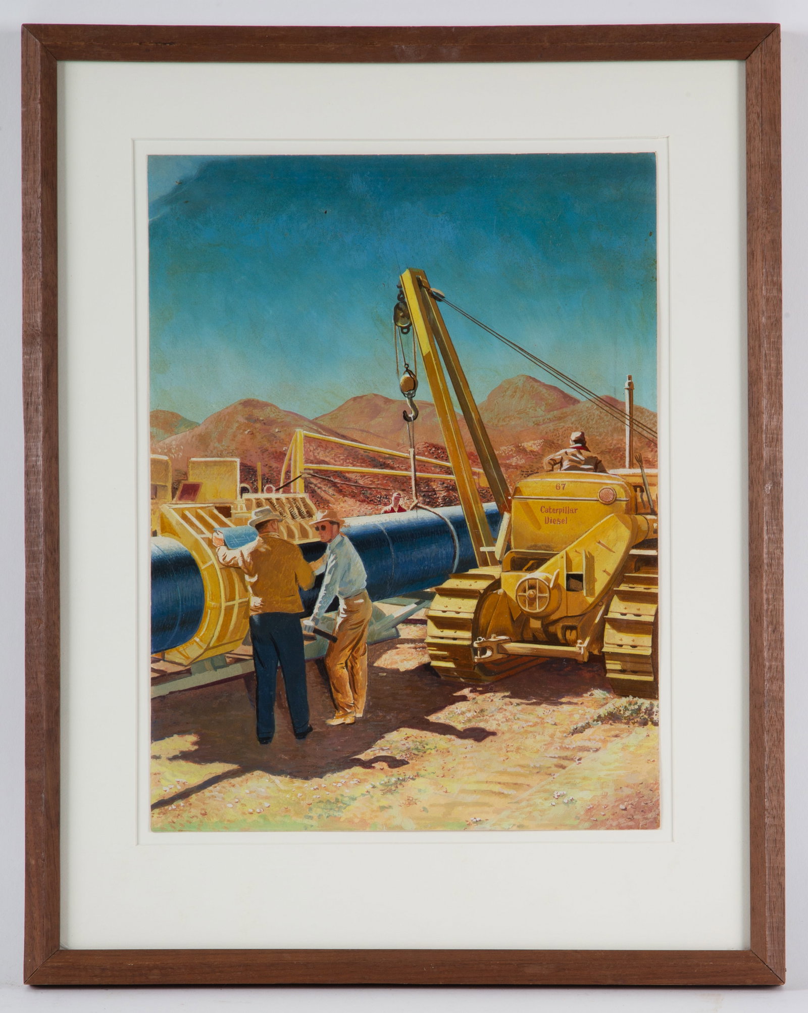 ORIGINAL ILLUSTRATOR ART “CATERPILLAR DIESEL” (1 of 2)