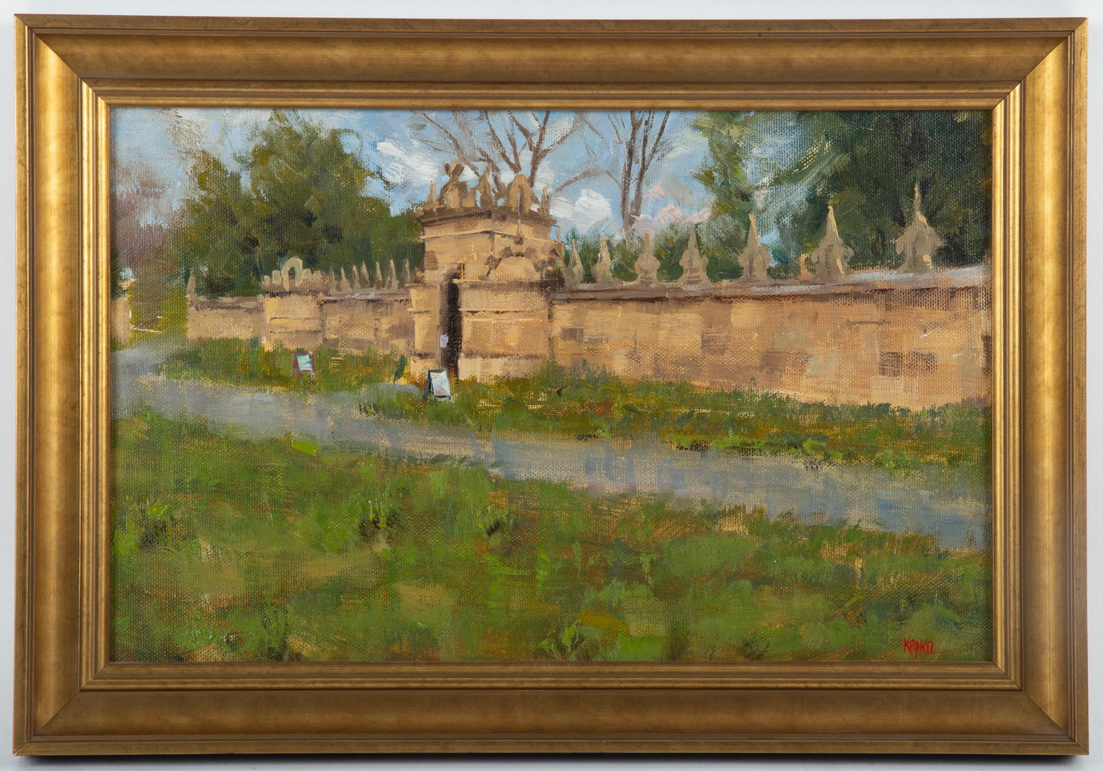 KAPKA (?) SCENIC PAINTING (1 of 2)