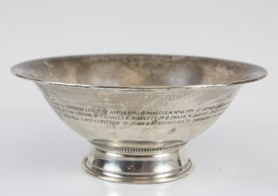 STERLING DEDICATION BOWL