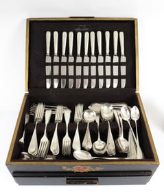 (155) PCS. SCHOFIELD STERLING FLATWARE