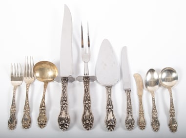WHITING "LILY" PATTERN FLATWARE (44) PCS