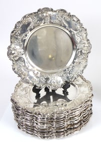 (18) GORHAM STERLING PLATES