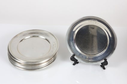 (14) STERLING BREAD & BUTTER PLATES