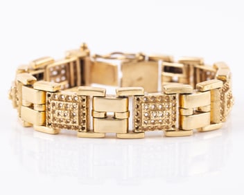 HEAVY 14K YELLOW GOLD BRACELET