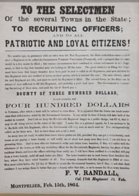 CIVIL WAR BROADSIDE