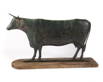 ANTIQUE COW WEATHERVANE