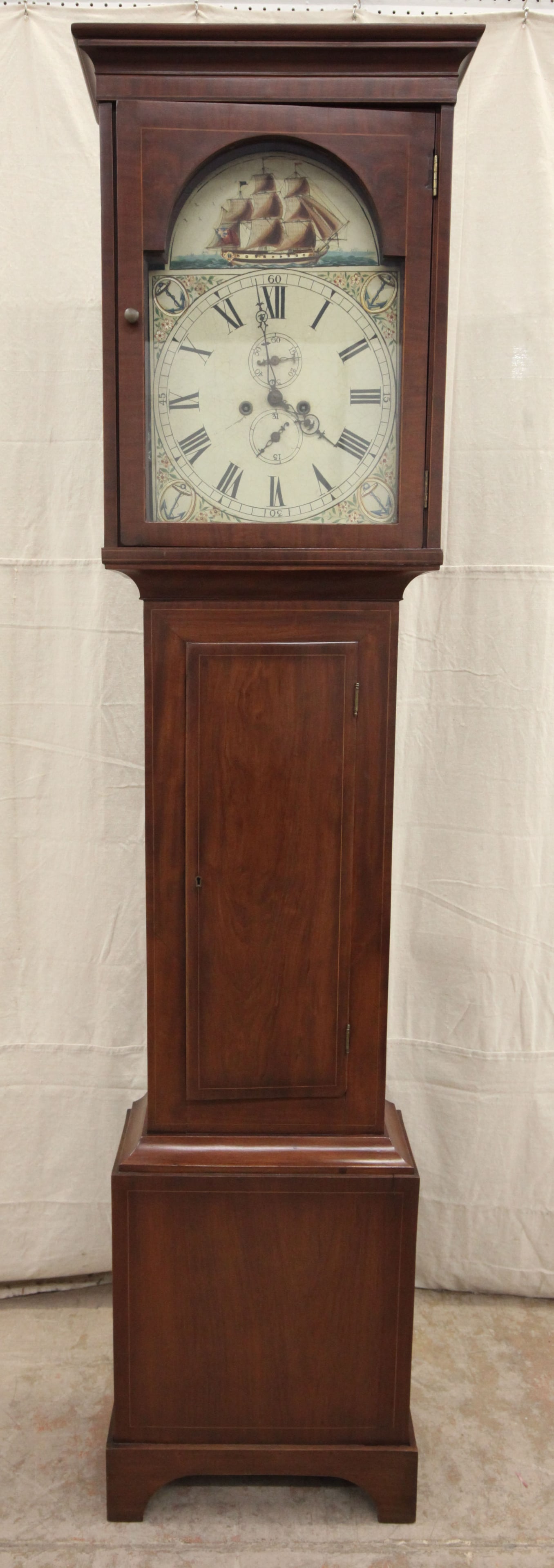 ANTIQUE TALL CASE CLOCK (1 of 6)