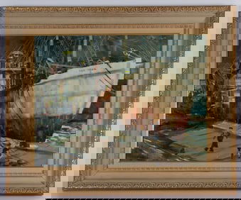 JOHN GRABACH HARBOR PAINTING