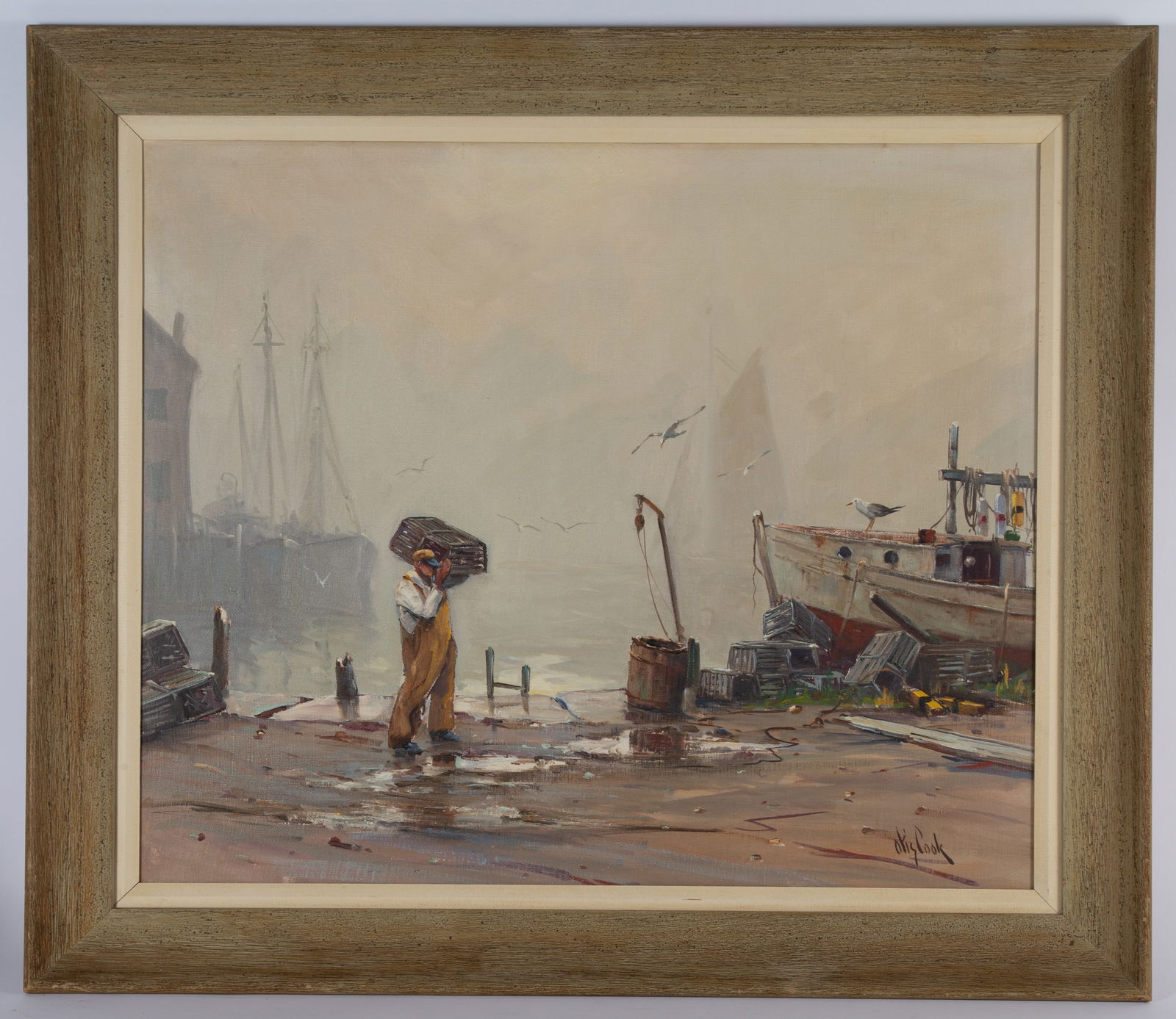 OTIS COOK HARBOR PAINTING (1 of 3)