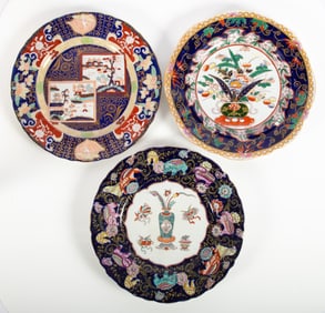 MASON'S IRONSTONE PLATES (3)