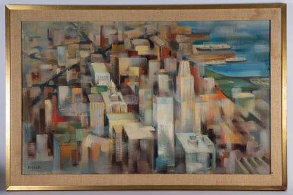 BETTY WELLS ABSTRACT PAINTING