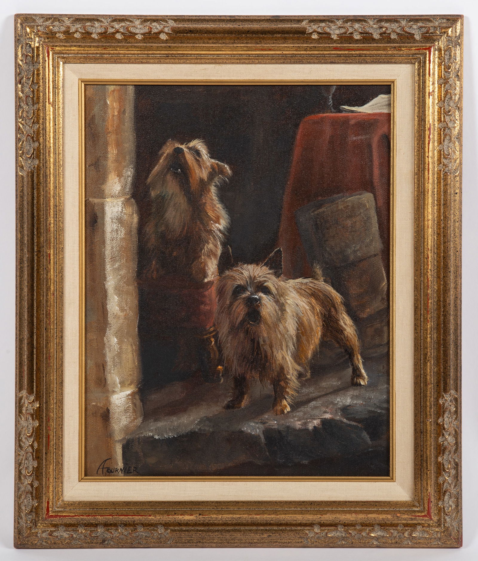 A. FOURNIER TERRIER PAINTING (1 of 3)