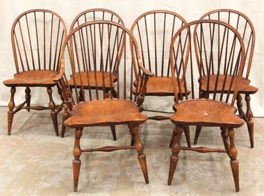 (6) WINDSOR CHAIRS