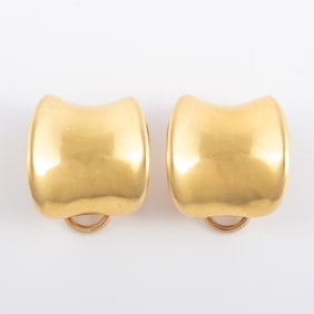 18K GOLD TIFFANY EARRINGS