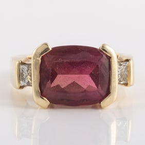 14K GOLD & GEMSTONE RING