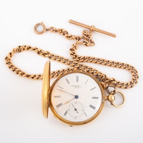 GOLD GENEVA POCKETWATCH marked K 18