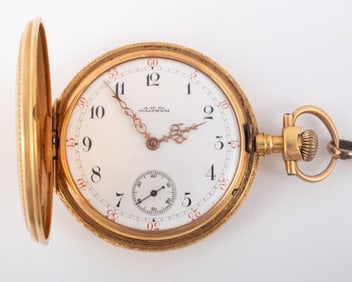 18K WALTHAM POCKETWATCH
