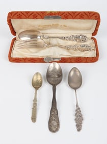 (5) STERLING UTENSILS