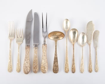 (63) PCS. STIEFF CORSAGE STERLING FLATWARE