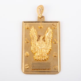 14K GOLD EAGLE PENDANT