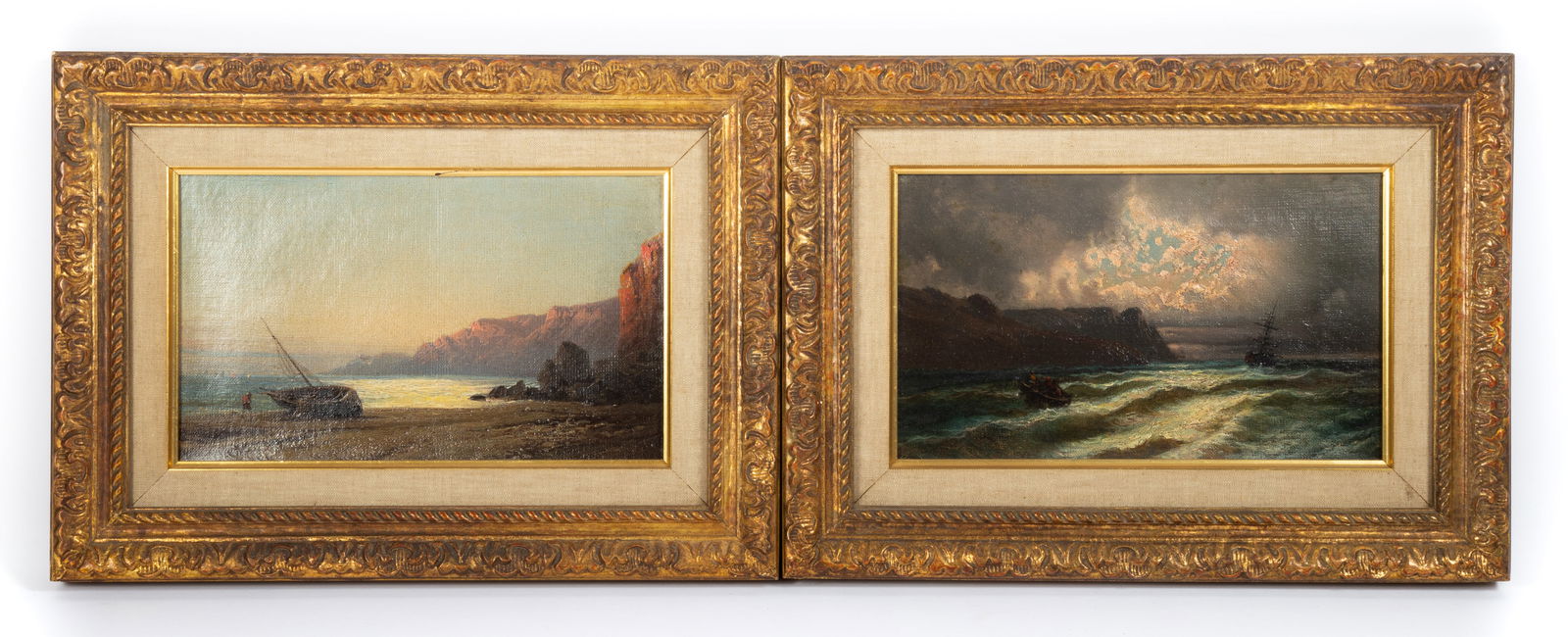 SEASCAPE PAINTINGS PAIR (1 of 4)