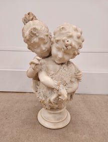 CHERUB ALABASTER BUST