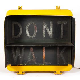 VINTAGE NEW YORK CITY "DON'T WALK" LIGHT