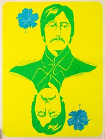 VINTAGE BEATLES LENNON POSTER