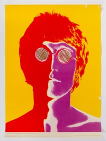 VINTAGE BEATLES LENNON POSTER - AVEDON