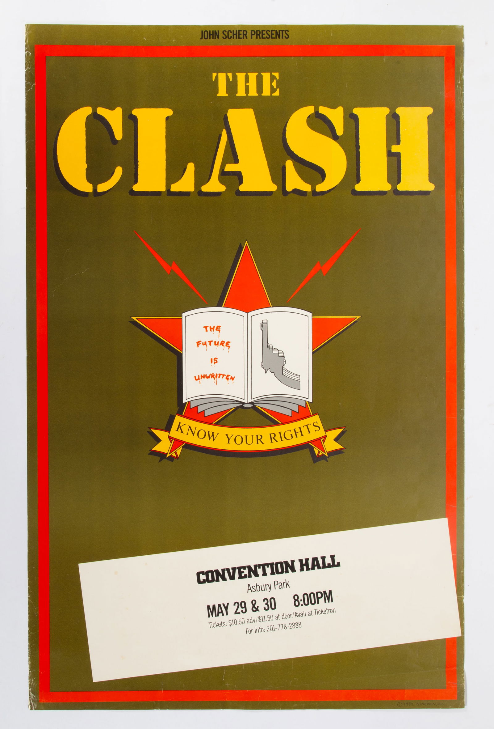 VINTAGE "THE CLASH" POSTER (1 of 3)