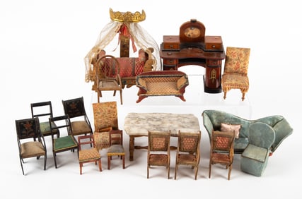 DOLLHOUSE FURNTIURE (17) PCS.