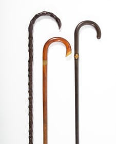 (3) ANTIQUE WALKING STICKS