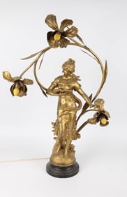 ART NOUVEAU FIGURAL LAMP