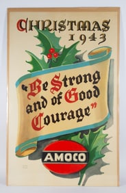 AMOCO POSTER 1943 CHRISTMAS
