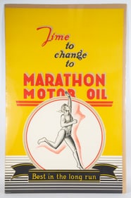 RARE MARATHON OIL POSTER