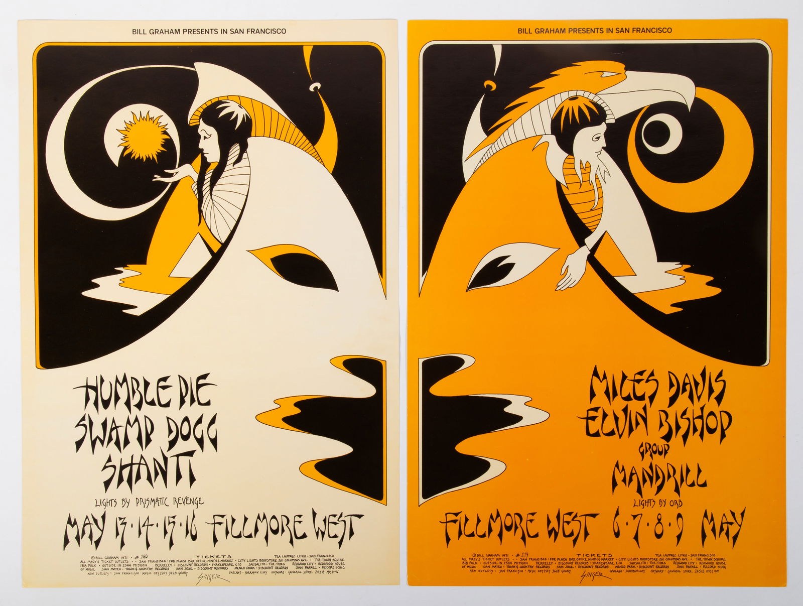BILL GRAHAM POSTERS #279 AND #280 (1 of 3)