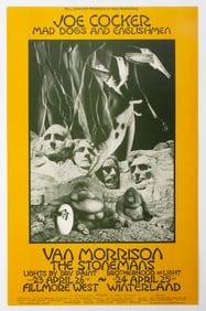 JOE COCKER / VAN MORRISON B229 VINTAGE POSTER