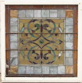 LEADED and STAINED GLASS WINDOW