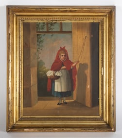 LITTLE RED RIDING HOOD PAINTING
