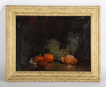 TANGERINE STILL LIFE PAINTING