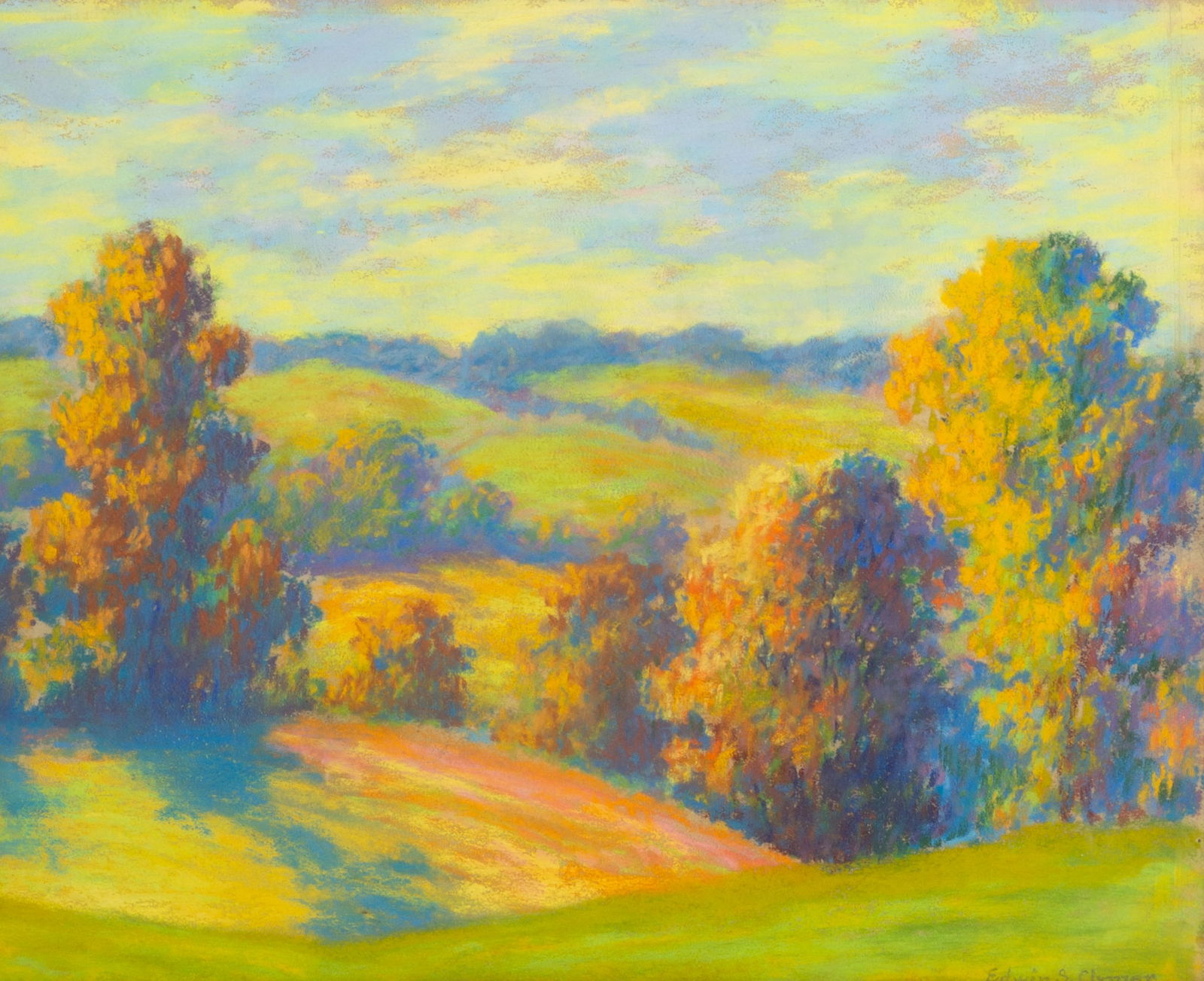 HILLS & TREES LANDSCAPE PAINTING (1 of 4)